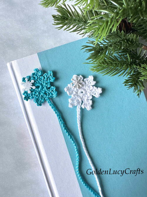 Crochet Snowflake Bookmark