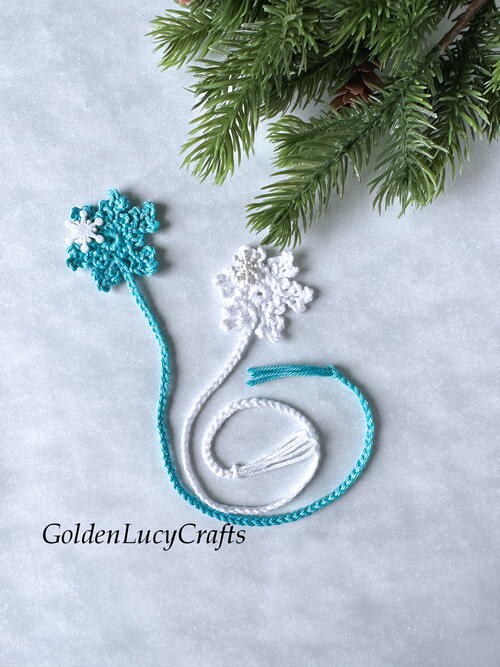 Crochet Snowflake Bookmark Crochet Snowflake Bookmark