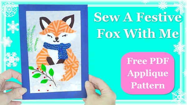 Festive Fox Applique Festive Fox Applique