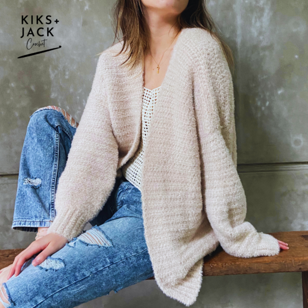 Banbury Oversized Drape Crochet Cardigan Banbury Oversized Drape Crochet Cardigan