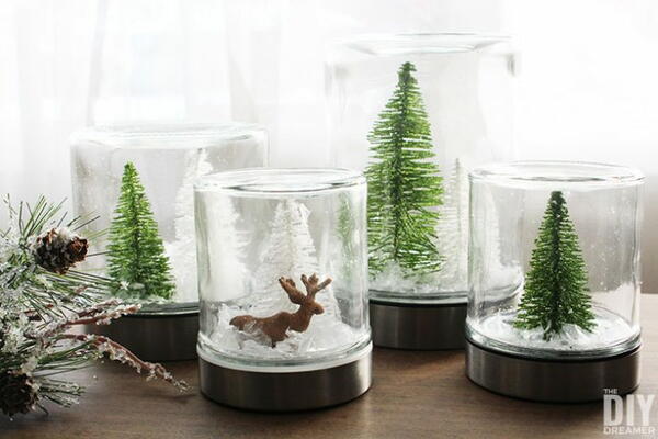 Diy Snow Globes - Waterless Snow Globes Diy Snow Globes - Waterless Snow Globes