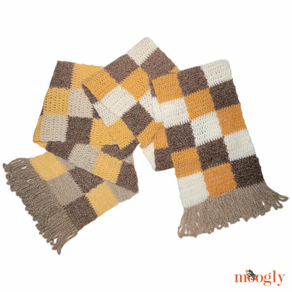 Big Checked Crochet Scarf Big Checked Crochet Scarf