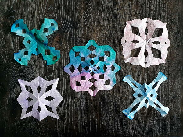 Coffee Filter Snowflake Craft Coffee Filter Snowflake Craft