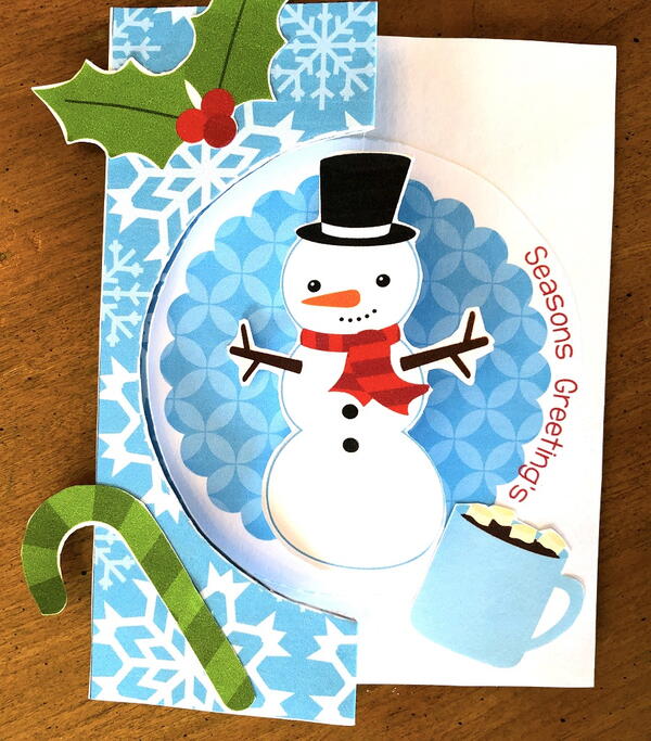 Spinning Snowman Christmas Card Craft Spinning Snowman Christmas Card Craft