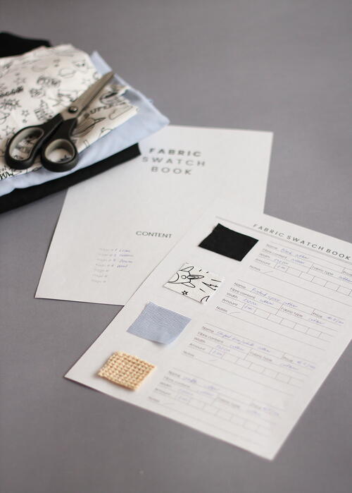 Free Template Fabric Swatch Scrap Book Free Template – Fabric Swatch & Scrap Book