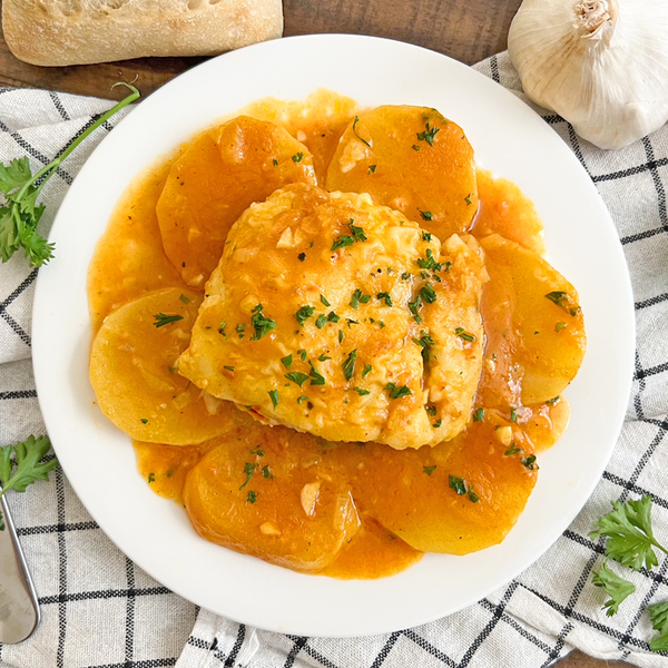 Spanish Baked Fish With Potatoes Spanish Baked Fish With Potatoes