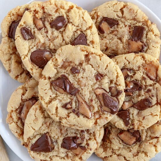 Toffee Chocolate Chip Cookies Toffee Chocolate Chip Cookies