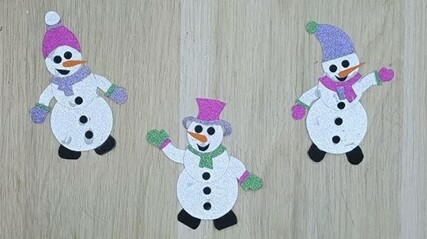 How To Make Snowman With Paper