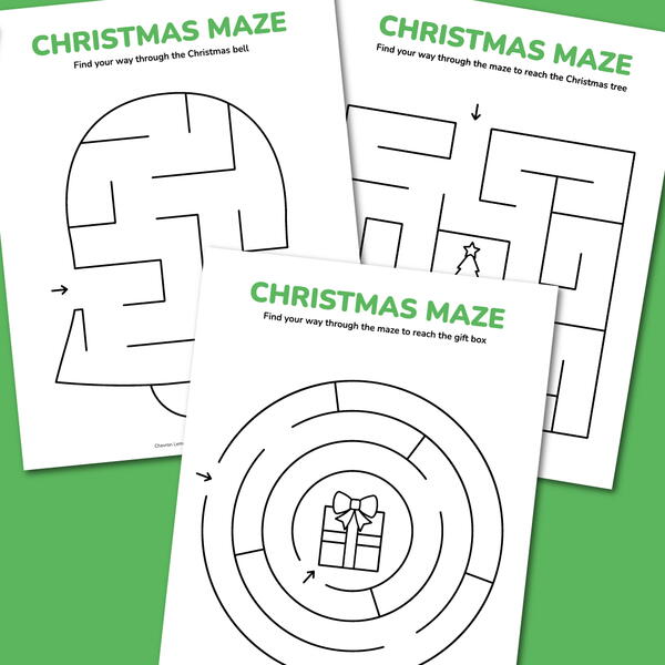 Printable Christmas Mazes Printable Christmas Mazes