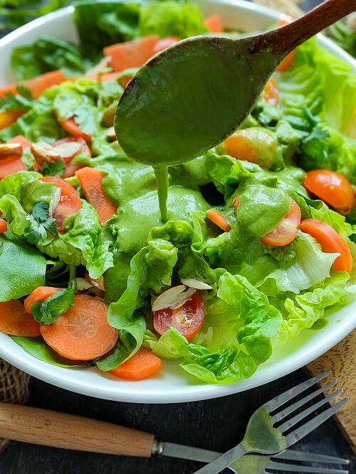 Creamy Avocado Green Goddess Dressing Creamy Avocado Green Goddess Dressing