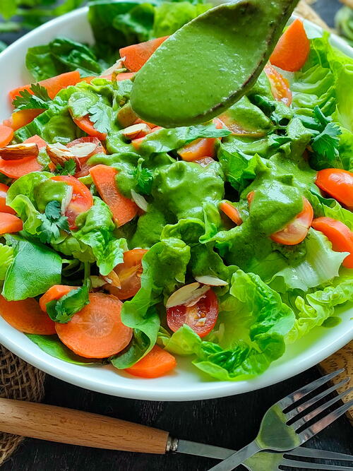 Creamy Avocado Green Goddess Dressing Creamy Avocado Green Goddess Dressing