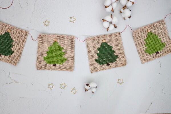 Christmas Tree Garland Christmas Tree Garland