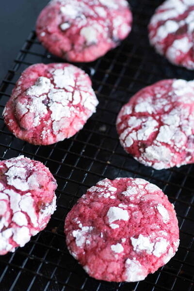 Chocolate Cherry Crinkle Cookies Chocolate Cherry Crinkle Cookies
