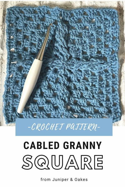 Cabled Granny Square Cabled Granny Square