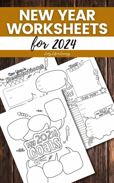 New Year Worksheets For 2024 New Year Worksheets For 2024