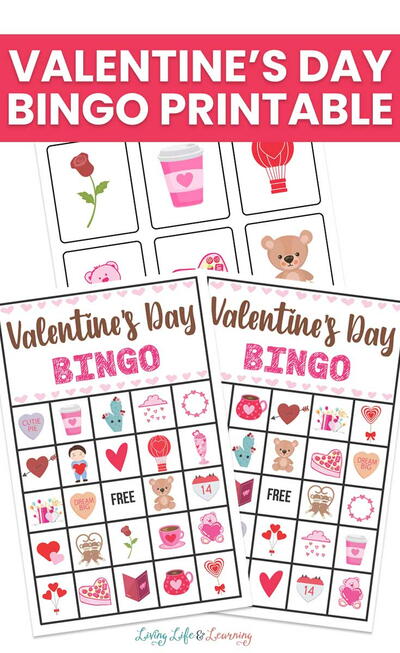 Valentines Day Bingo Cards Valentine's Day Bingo Cards