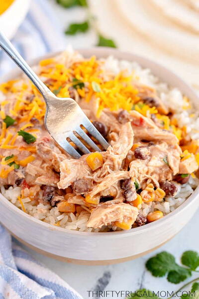 Creamy Slow Cooker Mexican Chicken Creamy Slow Cooker Mexican Chicken