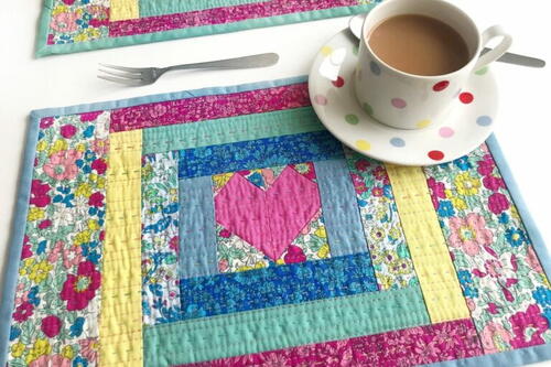 Liberty Love Quilted Placemat Liberty Love Quilted Placemat