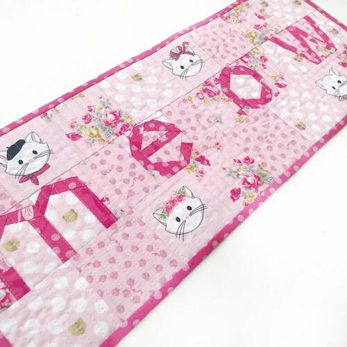 MEOW Quilted Table Runner Pattern MEOW Quilted Table Runner Pattern