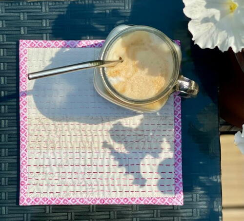 Big Stitch Hand Quilted Mug Rug Pattern Big Stitch Hand Quilted Mug Rug Pattern