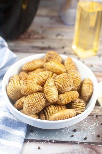 Crispy Hasselback Potatoes Air Fryer Recipe Crispy Hasselback Potatoes Air Fryer Recipe
