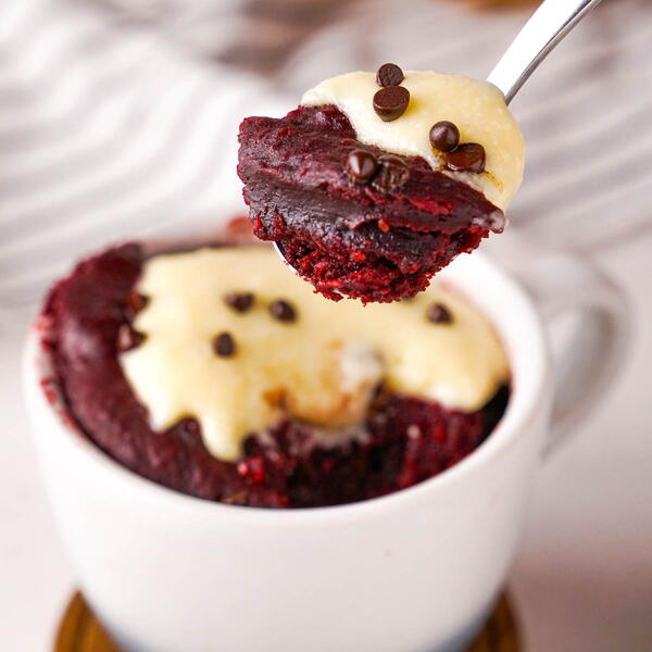 Red Velvet Mug Cake Red Velvet Mug Cake