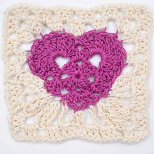 How To Crochet A Heart Granny Square How To Crochet A Heart Granny Square