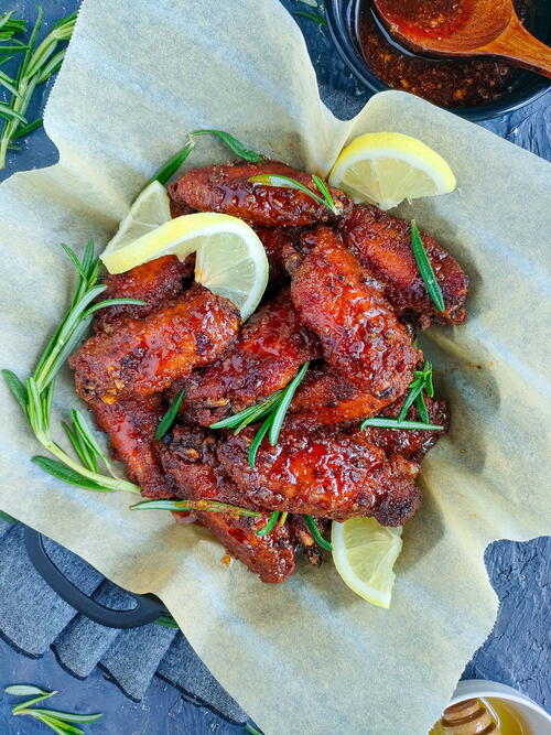 Hot Honey Lemon Pepper Wings oven-baked Recipe Hot Honey Lemon Pepper Wings (oven-baked Recipe)