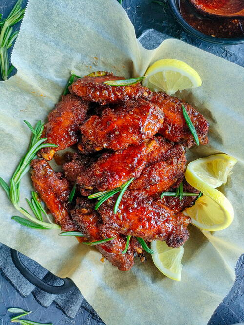 Hot Honey Lemon Pepper Wings oven-baked Recipe Hot Honey Lemon Pepper Wings (oven-baked Recipe)