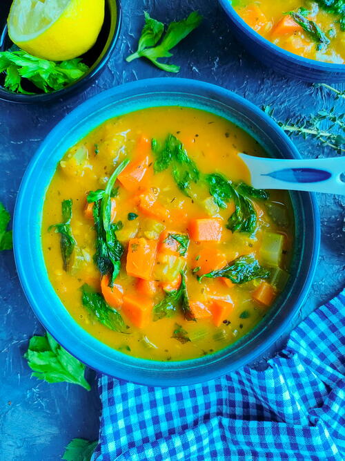 Simple Carrot And Celery Soup With Italian Seasoning Simple Carrot And Celery Soup With Italian Seasoning
