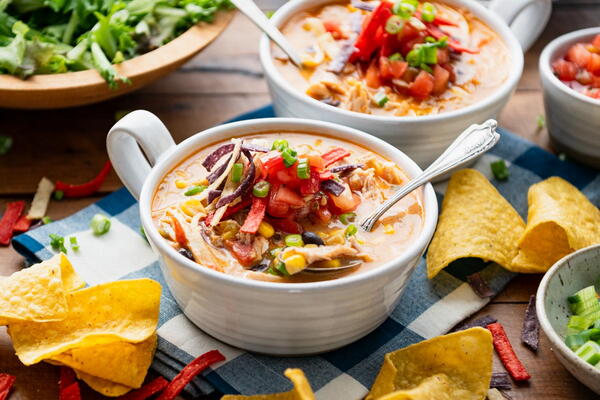 Slow Cooker Chicken Enchilada Soup Slow Cooker Chicken Enchilada Soup