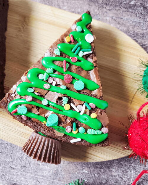 Christmas Tree Brownies Christmas Tree Brownies