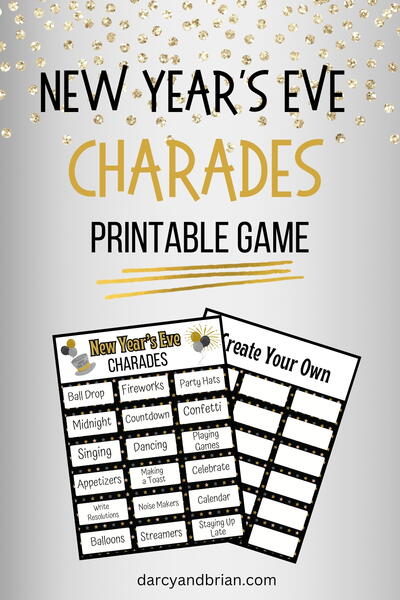 New Years Eve Charades New Year's Eve Charades