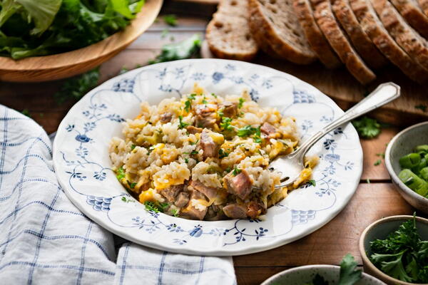 Dump And Bake Cheesy Leftover Pork Casserole Dump And Bake Cheesy Leftover Pork Casserole