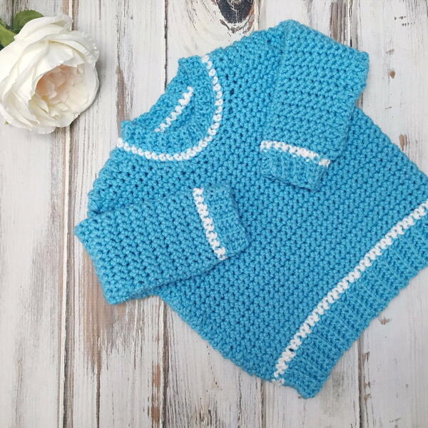 Baby Ribbed Shoulder Sweater Baby Ribbed Shoulder Sweater