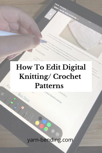 How To Markup Digital Knitting Crochet Patterns How To Markup Digital Knitting / Crochet Patterns