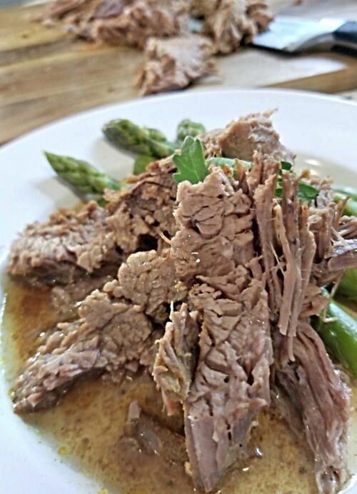 Beer Braised Slow Cooker Flank Steak Beer Braised Slow Cooker Flank Steak