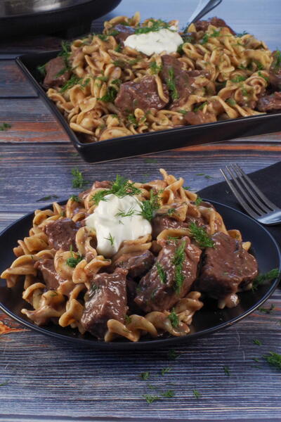 Slow Cooker Light Beef Stroganoff Slow Cooker Light Beef Stroganoff