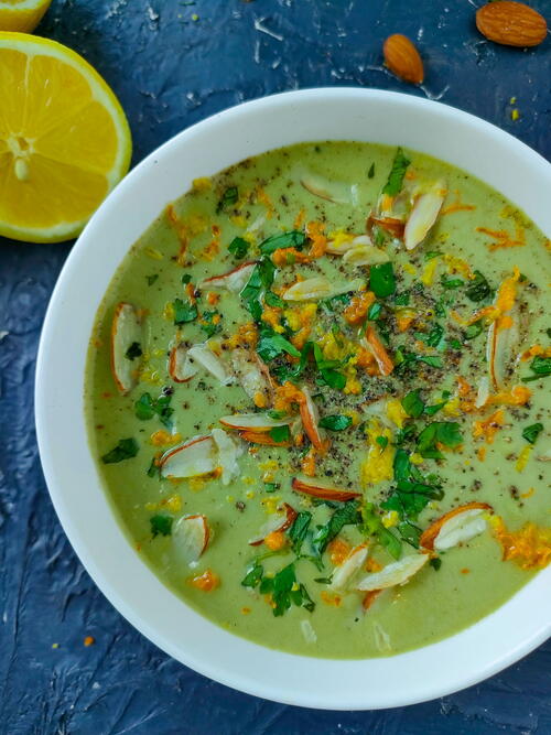 Healthy And Creamy Almond Broccoli Soup Healthy And Creamy Almond Broccoli Soup