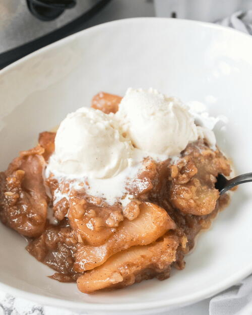 Slow Cooker Peach Cobbler Slow Cooker Peach Cobbler