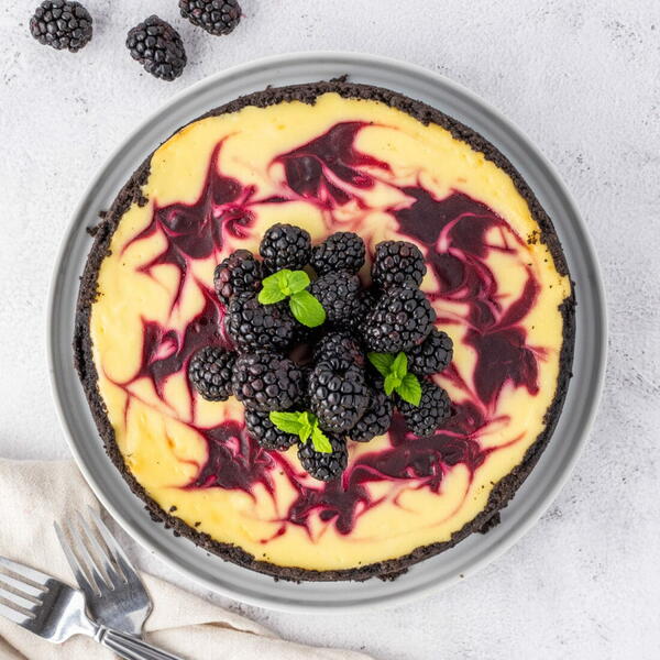 Blackberry Swirl Cheesecake Blackberry Swirl Cheesecake