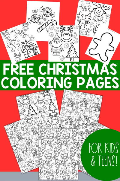 Free Festive Christmas Coloring Pages Free & Festive Christmas Coloring Pages
