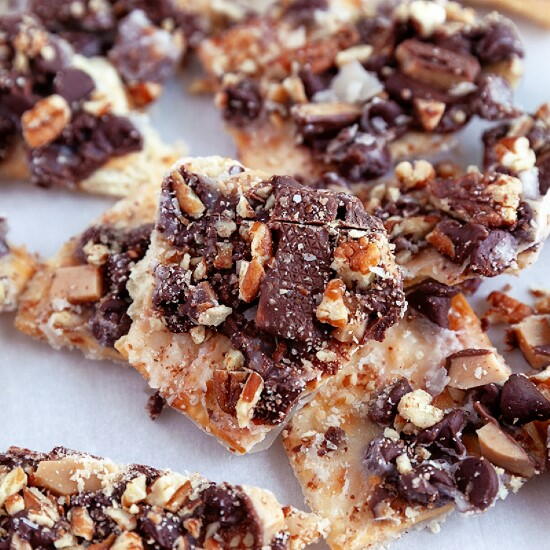 Saltine Toffee Bark Saltine Toffee Bark