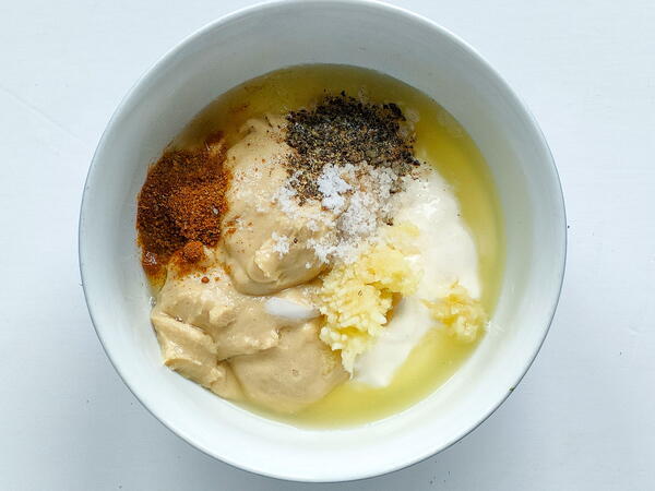 Quick And Easy Tahini Yogurt Sauce dipdressing Quick And Easy Tahini Yogurt Sauce (dip/dressing)