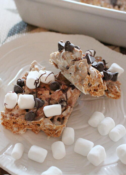 No Bake Golden Graham Smores Bars No Bake Golden Graham S'mores Bars