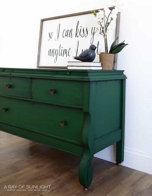 Diy Dresser In Emerald Green Diy Dresser In Emerald Green