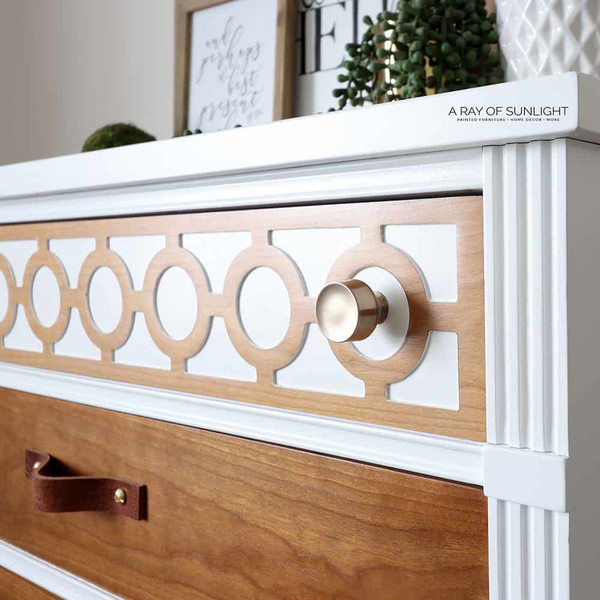 Dresser Makeover In White Dresser Makeover In White