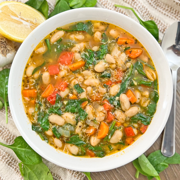 Mediterranean White Bean Soup Heart-healthy 30 Minute Recipe Mediterranean White Bean Soup | Heart-healthy 30 Minute Recipe