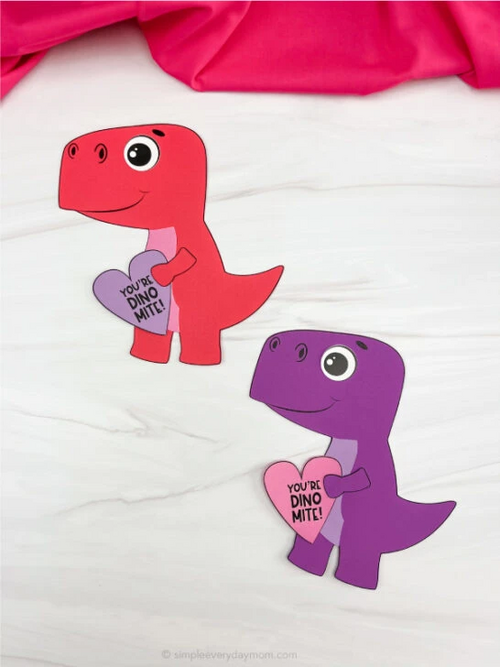 Dinosaur Valentine Craft Dinosaur Valentine Craft
