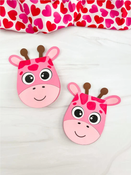 Giraffe Valentine Card Craft Giraffe Valentine Card Craft